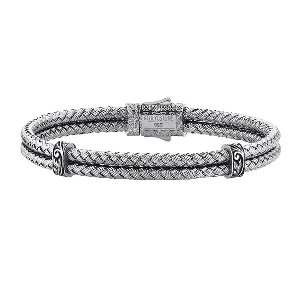 Mens Classic Bangle - Solid Silver