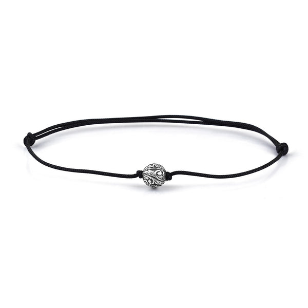 Classic Charm Macrame - Silver - Black