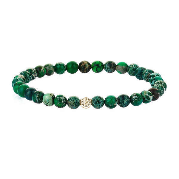 Atolyestone Jasper Essentials - Yellow Gold - Green Jasper