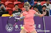 WTA台灣公開賽單打Eugenie Bouchard 尤金妮·布夏德。（圖／記者林敬旻攝）