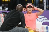 WTA台灣公開賽單打Eugenie Bouchard 尤金妮·布夏德。（圖／記者林敬旻攝）