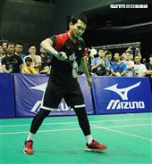 美津濃簽約羽球選手黃金搭擋塞蒂亞萬（Hendra Setiawan）與阿赫桑（Mohammad Ahsan）獲得世界羽球男子雙打最高排名第一位，來台和球迷們近距離接觸。（記者邱榮吉/攝影）