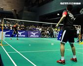 美津濃簽約羽球選手黃金搭擋塞蒂亞萬（Hendra Setiawan）與阿赫桑（Mohammad Ahsan）獲得世界羽球男子雙打最高排名第一位，來台和球迷們近距離接觸。（記者邱榮吉/攝影）