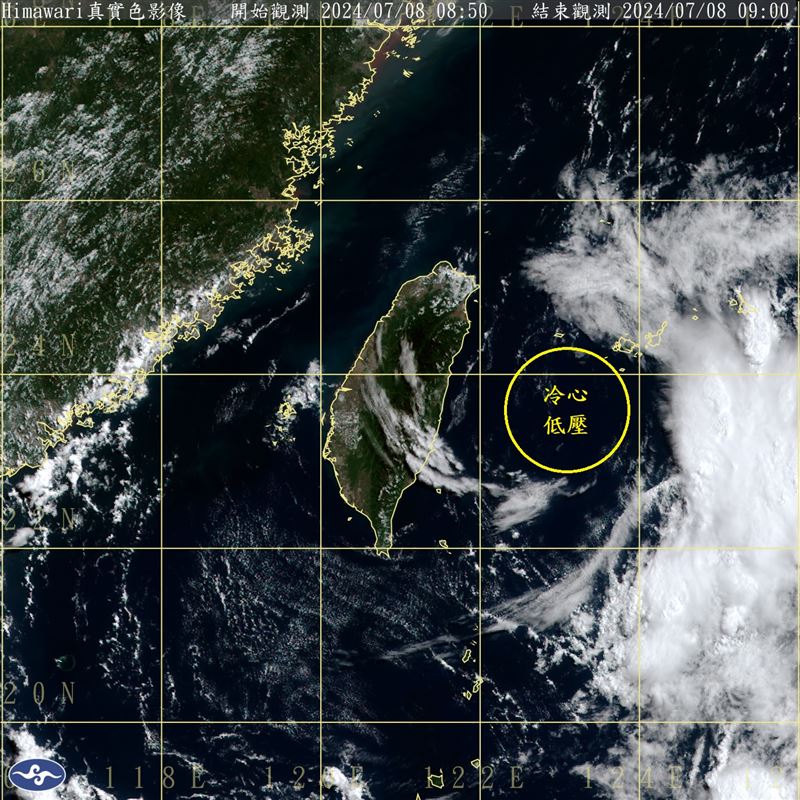 前氣象局長鄭明典發文，看見冷心低壓！（圖／翻攝自鄭明典臉書）