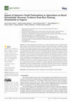 Research paper thumbnail of Impact of Intensive Youth Participation in Agriculture on Rural Households’ Revenue: Evidence from Rice Farming Households in Nigeria