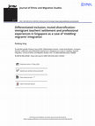 Research paper thumbnail of Differentiated inclusion, muted diversification: immigrant teachers’ settlement and professional experiences in Singapore as a case of ‘middling’ migrants’ integration