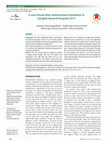 Research paper thumbnail of A sore throat after endotracheal intubation in Sanglah General Hospital 2017