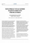 Research paper thumbnail of Seis preguntas sobre razonamiento probatorio. Una entrevista al Prof. Jordi Nieva Fenoll (por Ignacio M. Soba Bracesco)