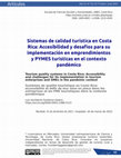 Research paper thumbnail of Sistemas de calidad turística en Costa Rica: Accesibilidad y desafíos para su implementación en emprendimientos y PYMES turísticas en el contexto pandémico