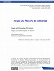 Research paper thumbnail of Hegel, una filosofía de la libertad