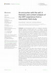 Research paper thumbnail of An encounter with the self: A thematic and content analysis of the DMT experience from a naturalistic field study