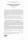 Research paper thumbnail of Sustainability in the Workplace: A Global Concern