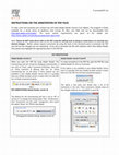 Research paper thumbnail of INSTRUCTIONS ON THE ANNOTATION OF PDF FILES