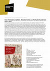 Research paper thumbnail of Monika E. Müller (ed.): Vom Fremden erzählen. Reiseberichte aus fünf Jahrhunderten, Ausst.-Katalog, Forschungsbibliothek Gotha 2023