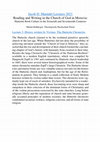 Research paper thumbnail of (3/3) Jacob D. Maendel Lectures 2021: Reading and Writing in the Church of God in Moravia: Hutterite Book Culture in the Sixteenth and Seventeenth Centuries