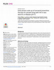 Research paper thumbnail of Early-phase scale-up of isoniazid preventive therapy for people living with HIV in two districts in Malawi (2017)