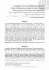 Research paper thumbnail of Utilização De Métodos e Ferramentas Computacionais Alternativos No Ensino Aplicado De Resistência Dos Materiais