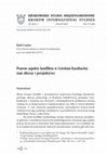 Research paper thumbnail of Prawne aspekty konfliktu w Górskim Karabachu: stan obecny i perspektywy [Legal aspects of the Nagorno-Karabakh conflict: the current state and perspectives]