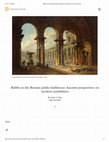 Research paper thumbnail of "Rabbis in the Roman Bathhouse: Ancient Perspectives on Modern Sensibilities"