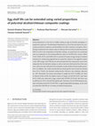 Research paper thumbnail of Egg shelf life can be extended using varied proportions of polyvinyl alcohol/chitosan composite coatings