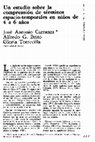 Research paper thumbnail of Un estudio sobre la comprensión de términos espacio-temporales en niños de 4 a 6 años