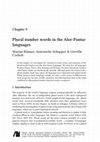 Research paper thumbnail of Plural number words in the Alor-Pantar languages