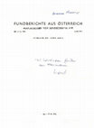 Research paper thumbnail of Hans Heppenheimer, Hermann Maurer, Loibersdorf und Maiersch: Steinartefakte (Axt, Dechsel) des Neolithikums aus der Gemeinde Gars am Kamp, Bezirkshauptmannschaft  Horn, Niederösterreich (zwei Berichte), Fundberichte aus Österreich 13, 1974, S. 19 - 20 und Abb. 44.