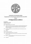 Research paper thumbnail of Program "Narrating Early Medieval Archaeology" / "Frühgeschichte Erzählen" - AGSFM, Tübingen, Sept. 2023