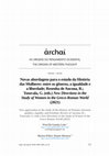 Research paper thumbnail of Novas abordagens para o estudo da História das  Mulheres:  entre  os  gêneros,  a  igualdade  e  a  liberdade;  Resenha  de Ancona, R.; Tsouvala, G. (eds.) New Directions in the Study of Women in the Greco-Roman World (2021).