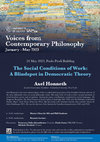 Research paper thumbnail of Honneth - The Social Conditions of Work: A Blindspot in Democratic Theory