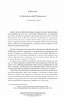 Research paper thumbnail of La debolezza del Parlamento