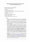 Research paper thumbnail of Elementos de verificación de la inocencia de José María Martínez Sanz (Informe suscrito por M. Echarri Iribarren, M. Gas Aixendri, J. R. Pardinas Sanz, M. Pereira Garmendia y F. Simón Yarza; remitido al Nuncio Apostólico en España y otras autoridades eclesiásticas) (2 de mayo de 2023)