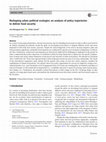 Research paper thumbnail of Reshaping urban political ecologies: an analysis of policy trajectories to deliver food security