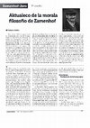 Research paper thumbnail of Aktualeco de la morala filozofio de Zamenhof