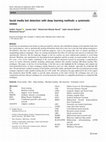 Research paper thumbnail of Social media bot detection with deep learning methods: a systematic review