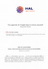 Research paper thumbnail of Une approche de l'emploi dans le secteur associatif