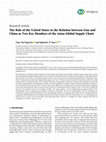 Research paper thumbnail of The Role of the United States in the Relation between Iran and China as Two Key Members of the Asian Global Supply Chain