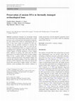 Research paper thumbnail of Preservation of ancient DNA in thermally damaged archaeological bone