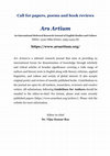 Research paper thumbnail of Call for papers, poems and book reviews for Ars Artium, vol. 12, January 2024