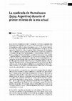 Research paper thumbnail of La quebrada de Humahuaca Jujuy Argentina durante el primer milenio de la era actual