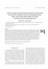 Research paper thumbnail of APPLYING GROUND PENETRATING RADAR TO TRACKING OF ANCIENT ARCHITECTURAL TRANSFORMATIONS: THE CASE OF THE MONASTERY ST. PETER ON THE ISLAND OF RAB (CROATIA