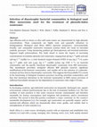 Research paper thumbnail of Selection of Diazotrophic Bacterial Communities in Biological Sand Filter Mesocosms Used for the Treatment of Phenolic-Laden Wastewater