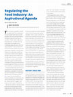 Research paper thumbnail of Regulating the Food Industry: An Aspirational Agenda