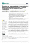 Research paper thumbnail of Development and Validation of a New LC-MS/MS Bioanalytical Method for the Simultaneous Determination of Levodopa, Levodopa Methyl Ester, and Carbidopa in Human Plasma Samples