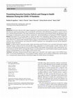 Research paper thumbnail of Preexisting Executive Function Deficits and Change in Health Behaviors During the COVID-19 Pandemic