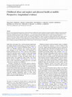 Research paper thumbnail of Childhood abuse and neglect and physical health at midlife: Prospective, longitudinal evidence