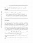 Research paper thumbnail of The anomaly-induced effective action and natural inflation