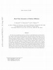 Research paper thumbnail of Real-time dynamics of soliton diffusion