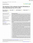 Research paper thumbnail of SOUKAND ET AL. The importance of the continuity of practice: Ethnobotany of Kihnu island (Estonia) from 1937 to 2021 (2023)