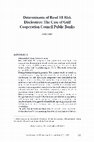 Research paper thumbnail of Determinants of Basel III Risk Disclosures: The Case of Gulf Cooperation Council Public Banks